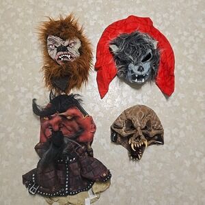 Halloween Horror Scary Mask Lot Of 4